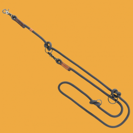 Laisse 3 points Gris foncé - 2M