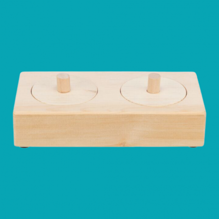 Duo de tiroirs de recherche en bois