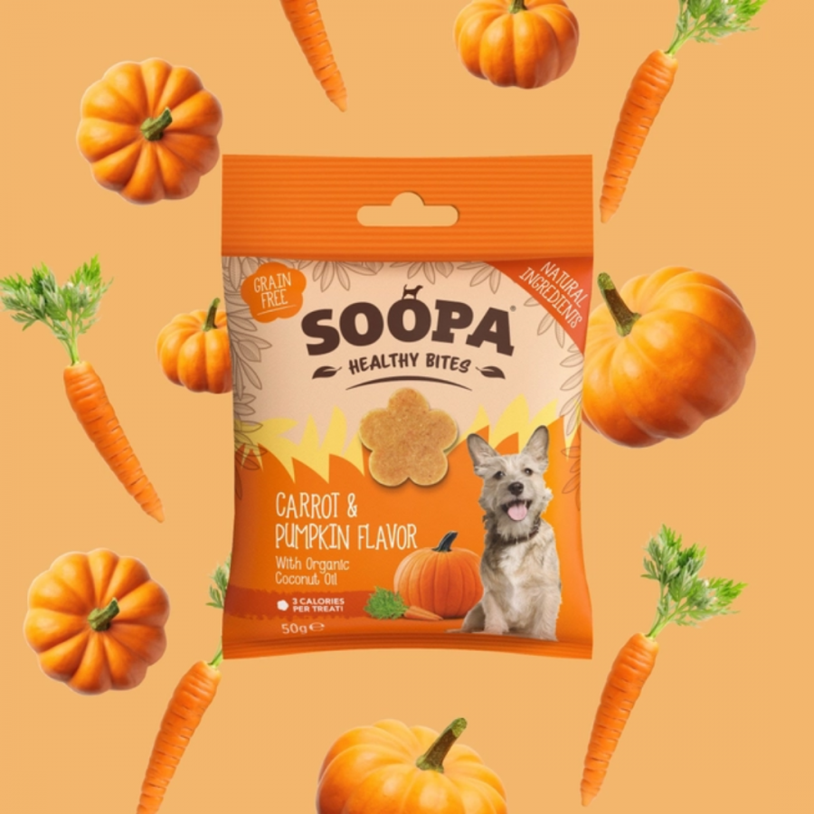 Bouchées Soopa - Carotte et Potiron 50G Bouchées Soopa - Carotte et Potiron 50G