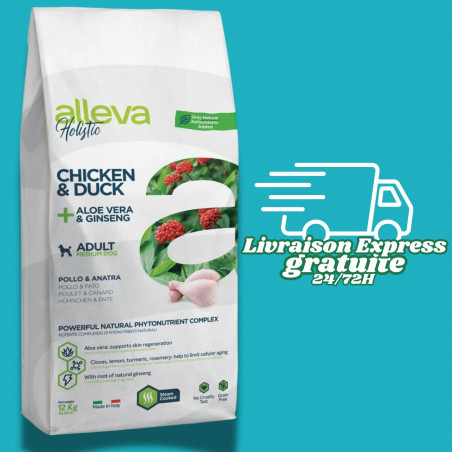 Alleva Holistic Poulet & Canard Aloe Vera & Ginseng