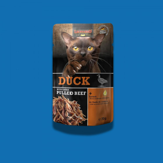 Leonardo premium effiloché canard et boeuf