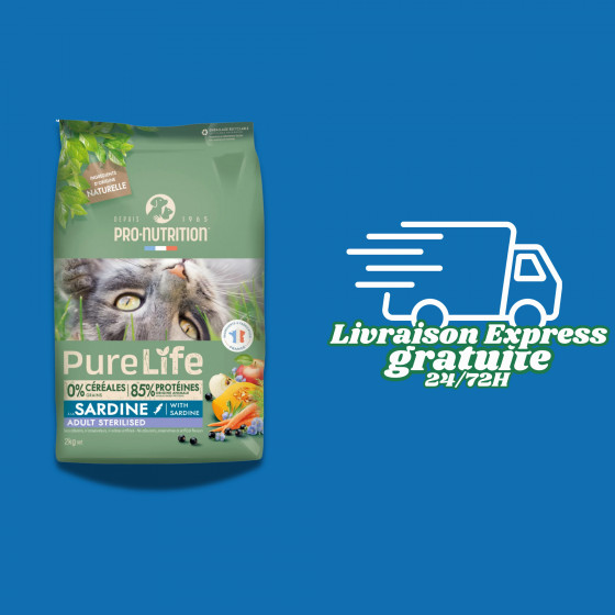 Chat Pure Life Sterilised Sardine - Pro-Nutrition