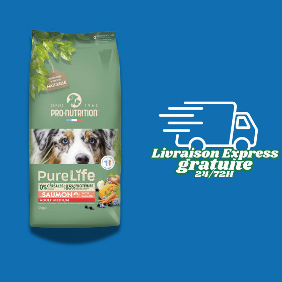 Pure Life Medium Adulte Saumon- Pro Nutrition