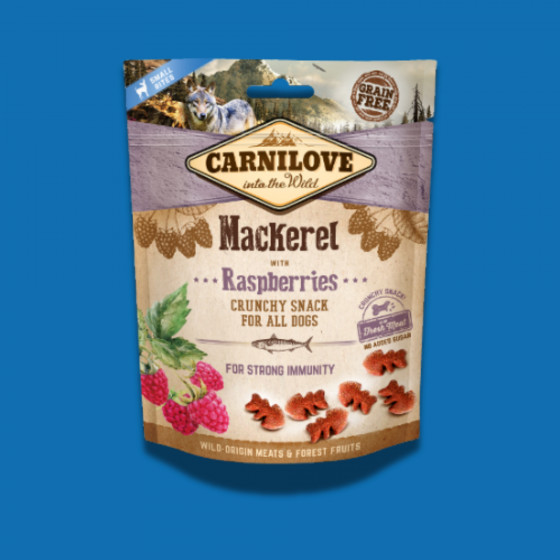 Carnilove - Bouchée Crunchy Maquereau et Framboises