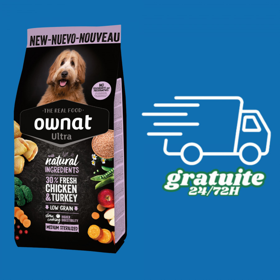 Ownat Ultra adulte medium - 12KG Ownat Ultra adulte medium - 12KG
