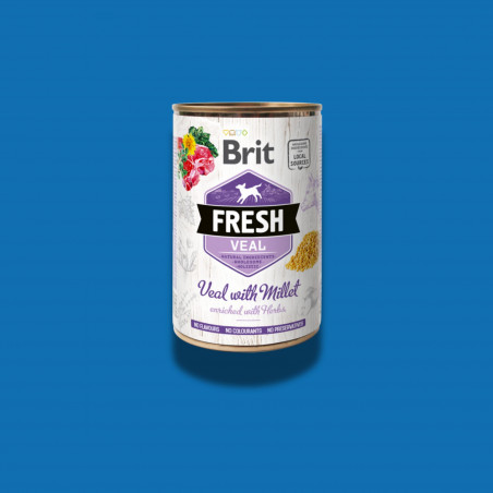 Brit Fresh - Veau et Millet 400G