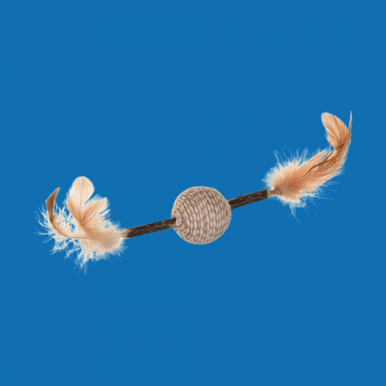 Jouet en Matatabi avec plume