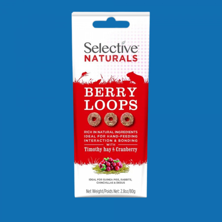 Berry Loops Timothy et Cranberry - Selective 80g Berry Loops Timothy et Cranberry - Selective 80g