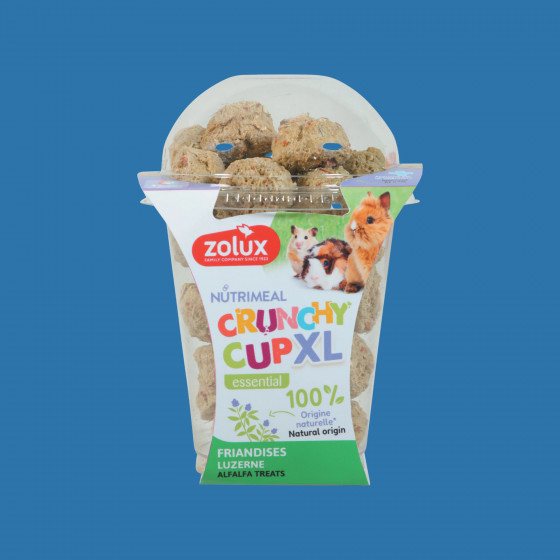 Friandises Nutrimeal Crunchy Cup XL nature pour petits rongeurs