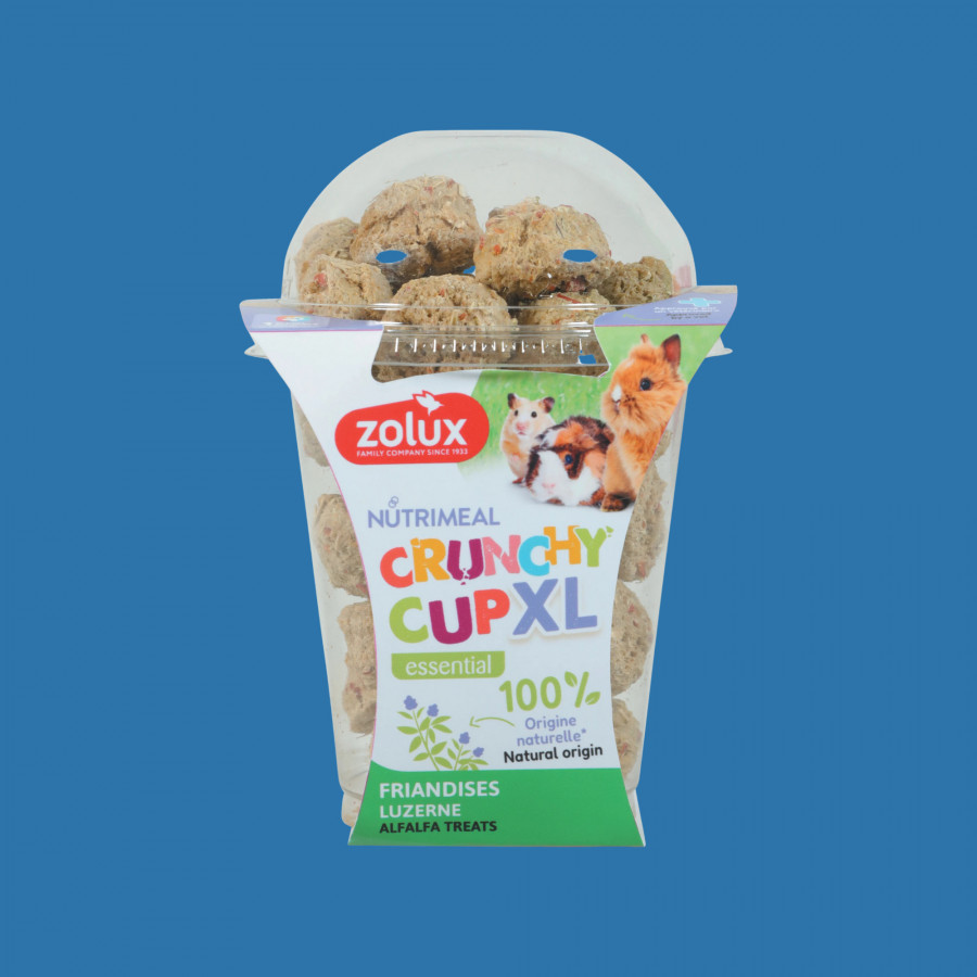 Friandises Nutrimeal Crunchy Cup XL nature pour petits rongeurs Friandises Nutrimeal Crunchy Cup XL nature pour petits rongeurs