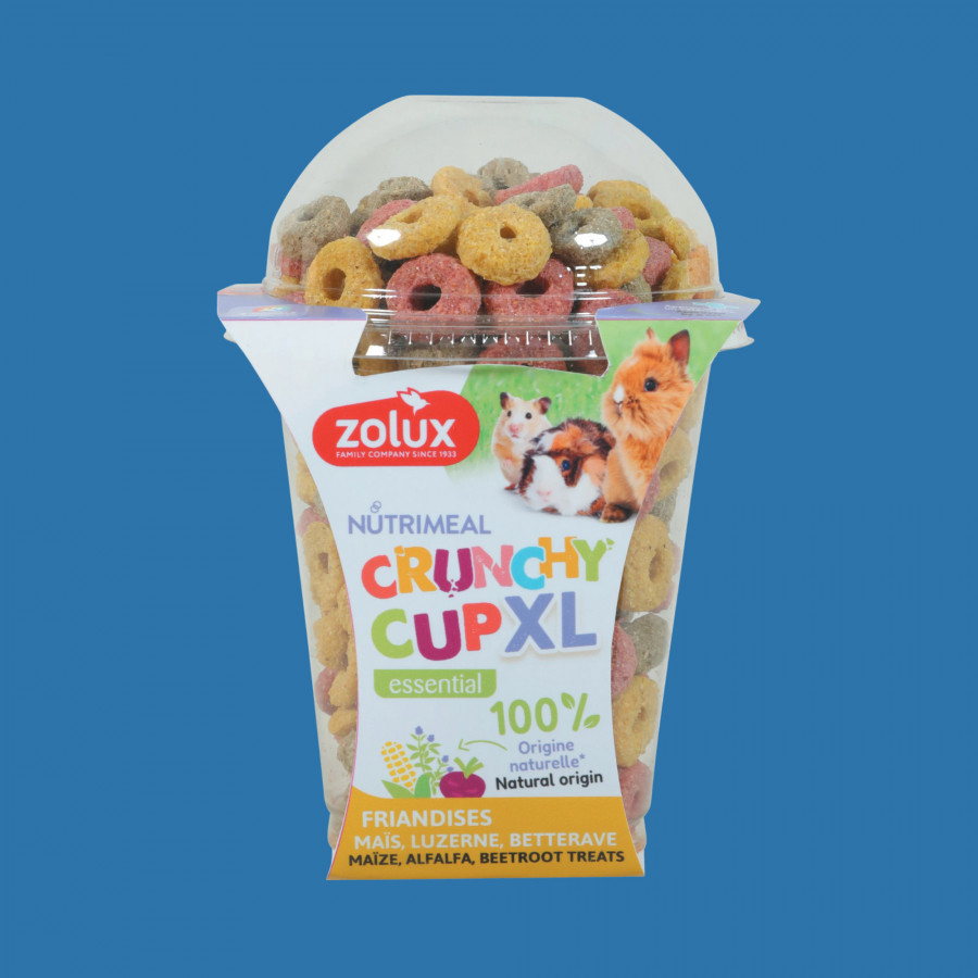Friandises Nutrimeal Crunchy Cup XL Ring pour Petits Rongeurs Friandises Nutrimeal Crunchy Cup XL Ring pour Petits Rongeurs