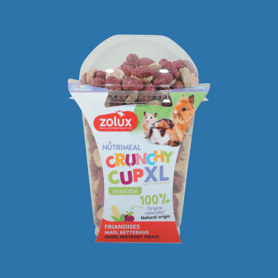 Friandises Nutrimeal Crunchy Cup XL heart pour petits rongeurs Friandises Nutrimeal Crunchy Cup XL heart pour petits rongeurs