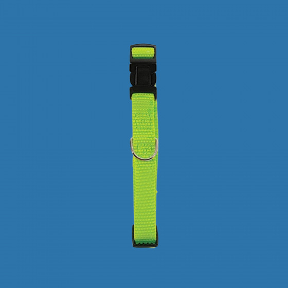 Collier nylon réglable vert
