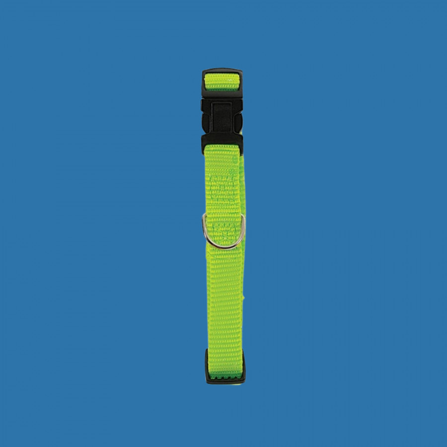 Collier nylon réglable vert