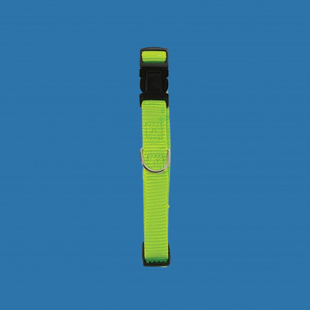 Collier nylon réglable vert