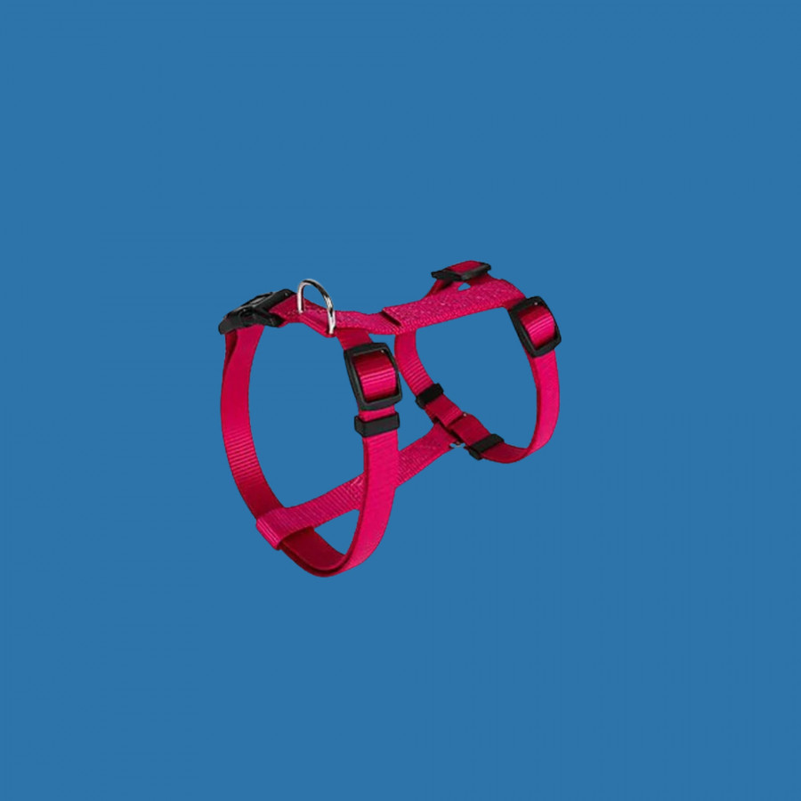 Harnais nylon réglable fuchsia Harnais nylon réglable fuchsia