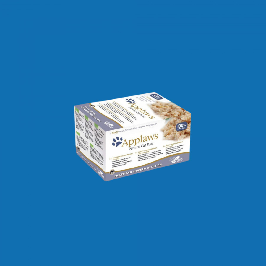 Applaws multipack pots 8x60gr pour chat adulte