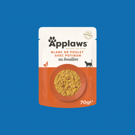 Applaws sachets de 70gr en bouillon pour chat adulte