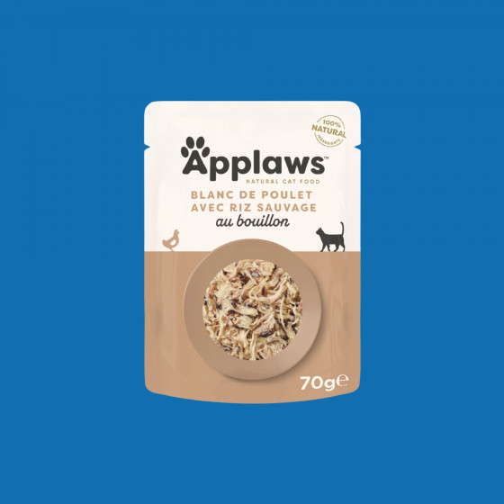 Applaws sachets de 70gr en bouillon pour chat adulte