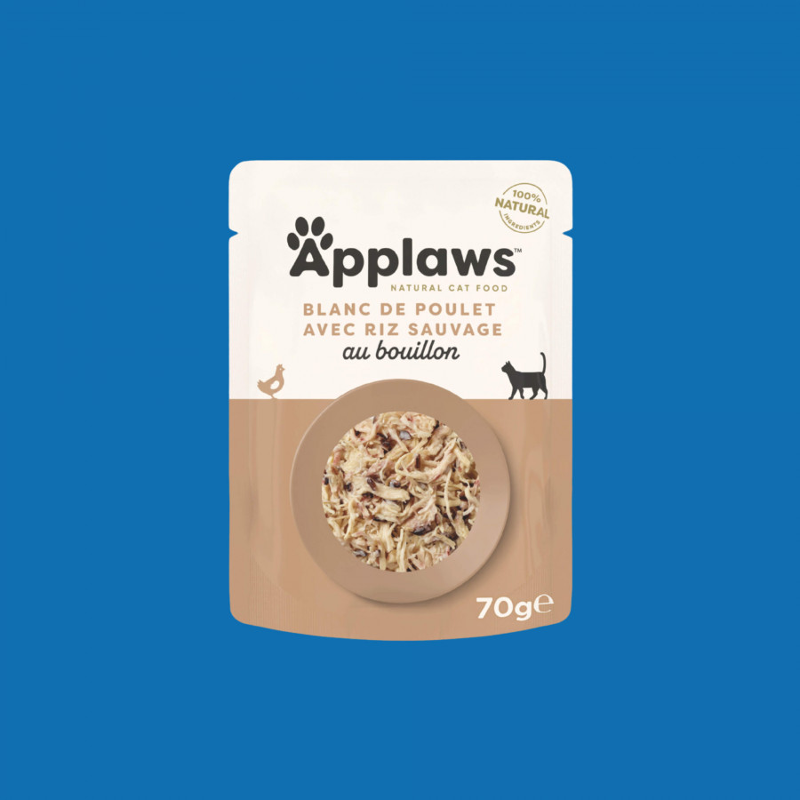 Applaws sachets de 70gr en bouillon pour chat adulte