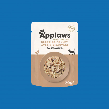 Applaws sachets de 70gr en bouillon pour chat adulte