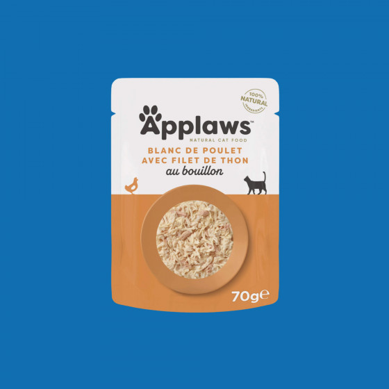 Applaws sachets de 70gr en bouillon pour chat adulte