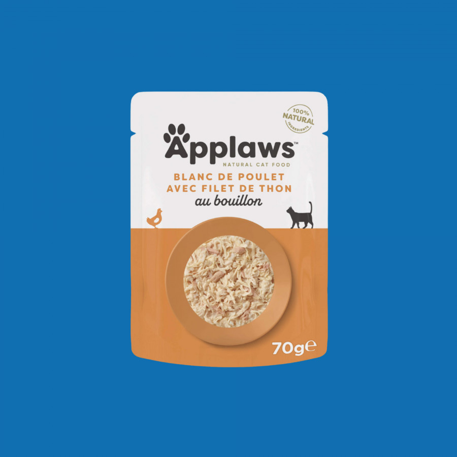 Applaws sachets de 70gr en bouillon pour chat adulte