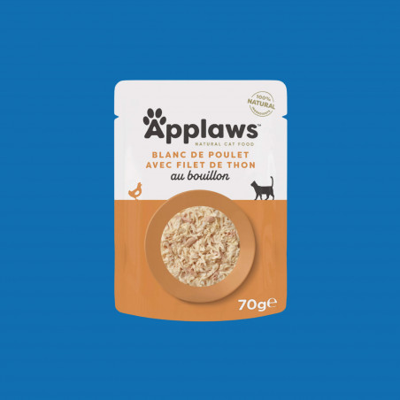 Applaws sachets de 70gr en bouillon pour chat adulte