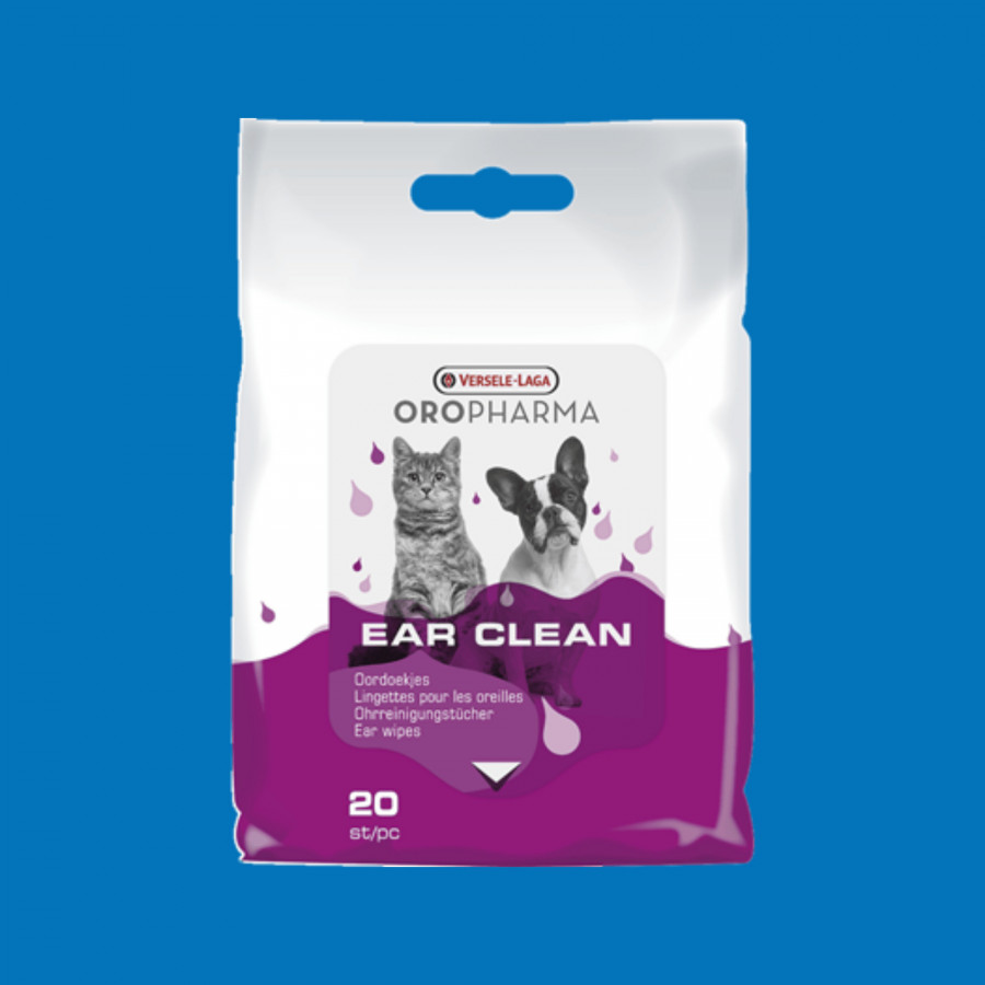 Lingettes oreilles chien & chat – Ear Clean Oropharma