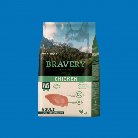 Bravery - Grande et moyenne race - CHIEN ADULTE - Poulet