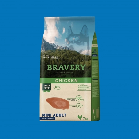 Bravery - Petite race - MINI CHIEN ADULTE - Poulet