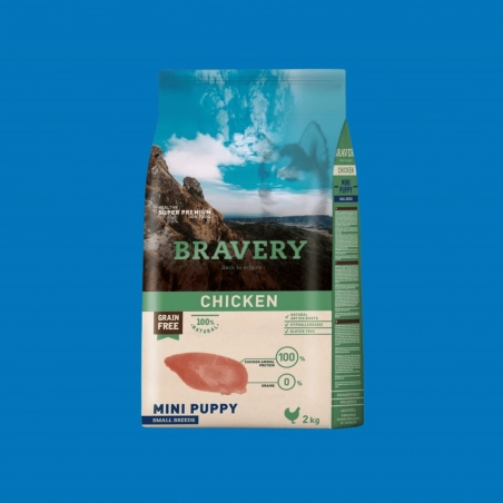Bravery - Petite race - MINI CHIOT - Poulet - 7KG