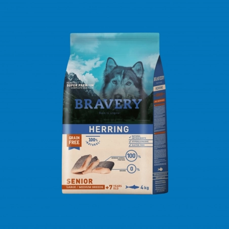 Bravery - Grande et moyenne race - CHIEN SENIOR - Hareng