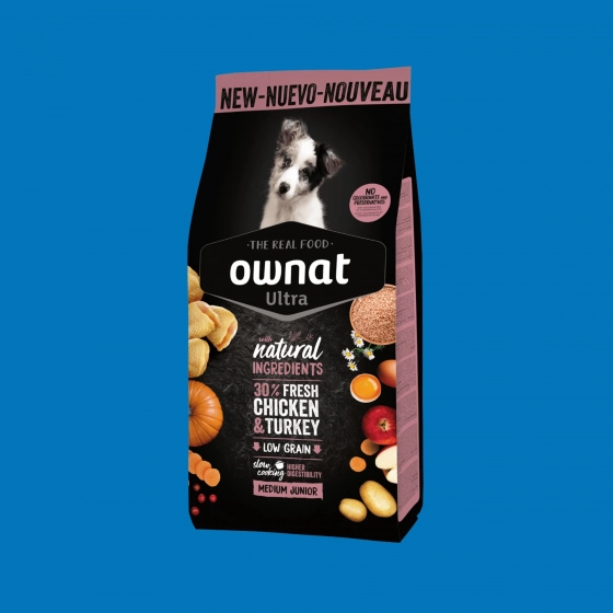 Croquettes Chiot Race Moyenne Ownat Ultra Medium – Riches en Protéines & Calcium