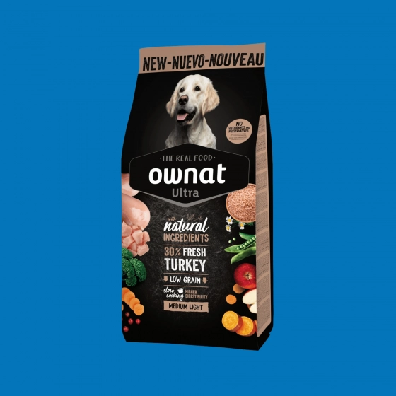 Croquettes Light Chien Race Moyenne Ownat Ultra Medium – Faibles en Matières Grasses