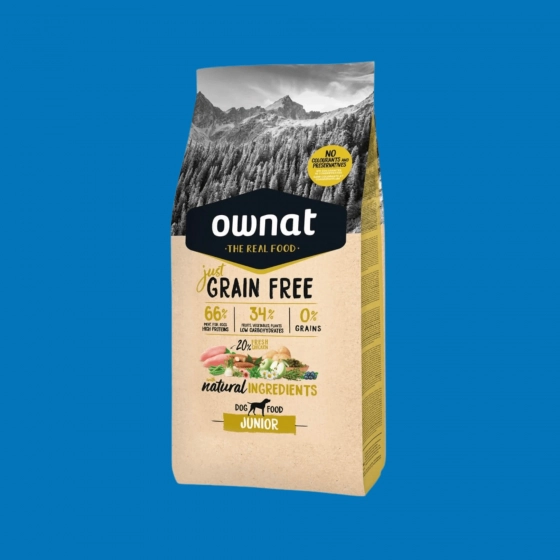 Croquettes Chiot Sans Céréales Ownat Just GF Junior – Riches en Protéines Naturelles
