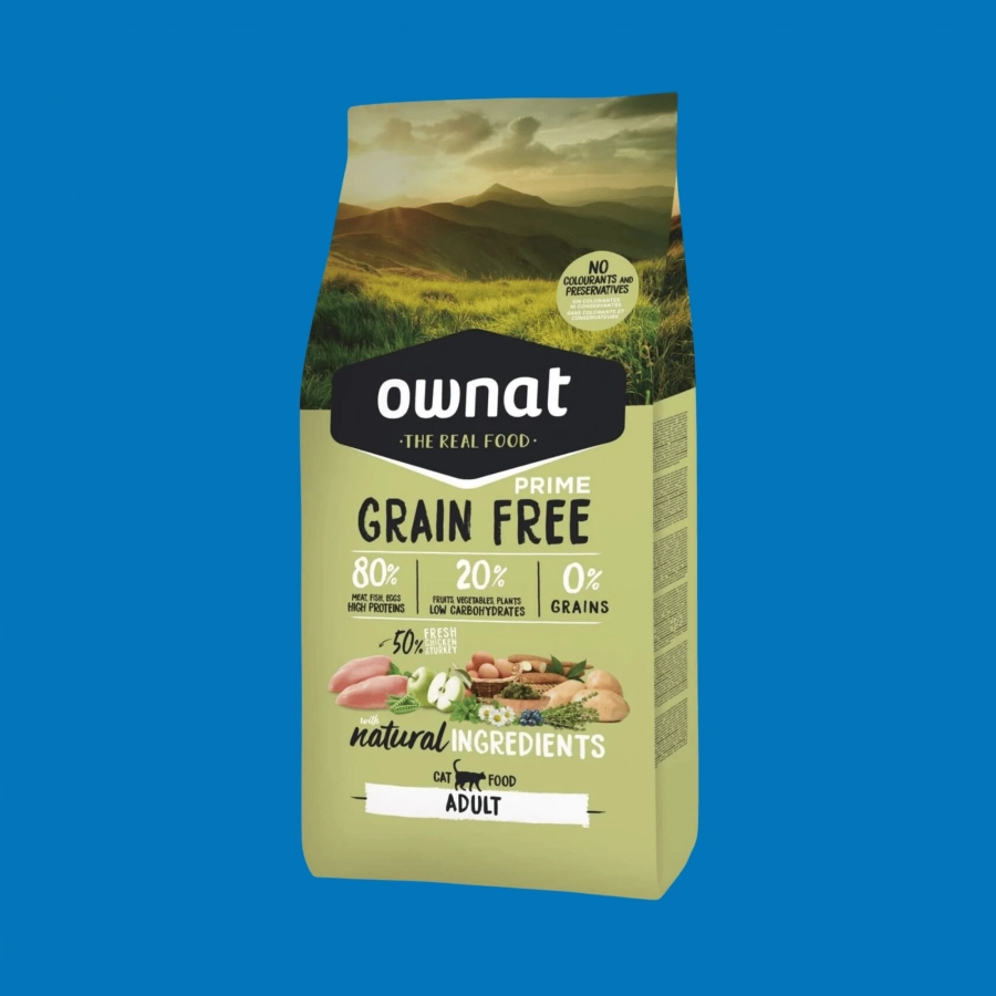 Ownat Prime Grain Free Chat Poulet & Dinde Ownat Prime Grain Free Chat Poulet & Dinde