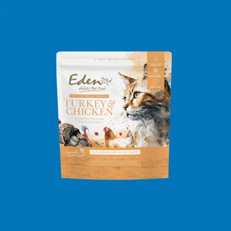 Eden grain free féline feast dinde et poulet pour chatons et adultes