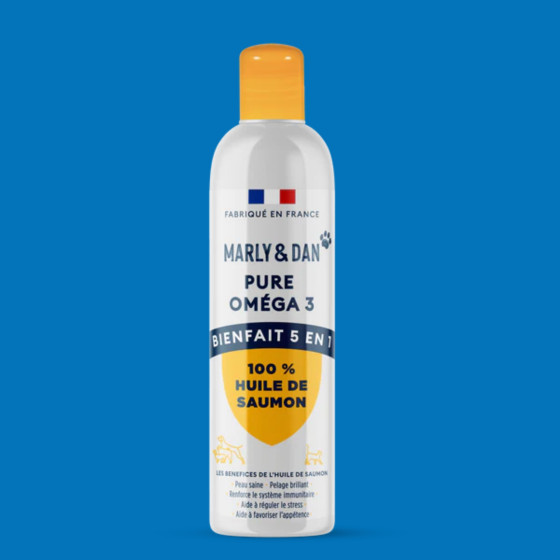 Huile de Saumon pour chien & chat 250ml - Marly et Dan
