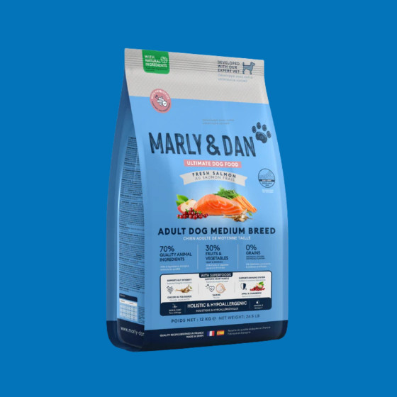 Croquettes Chien Adulte de Moyenne Taille - Marly et Dan