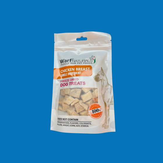 Warf Naturals Poitrine de Poulet Chien 40g