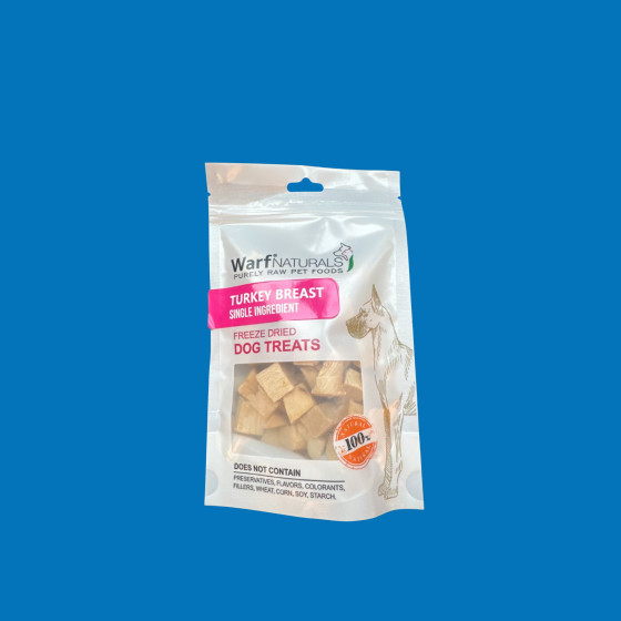 Warf Naturals Poitrine de Dinde Chien 40g