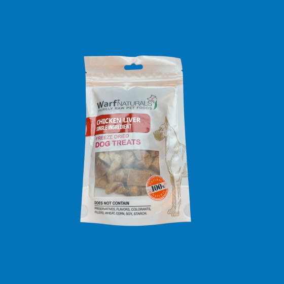 Warf Naturals Foie de Poulet Chien 40g