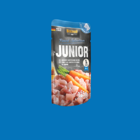 BELCANDO Junior - Sachet fraîcheur : Poulet & Carottes 125g