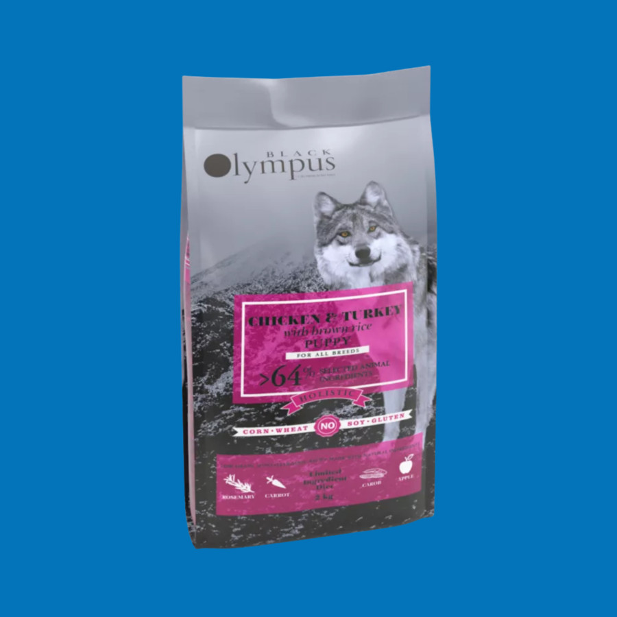 Black Olympus Medium Chiot Poulet Riz