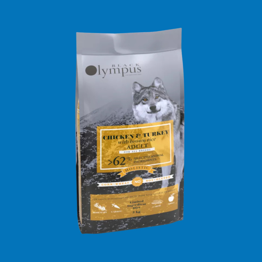 Black Olympus Medium Adulte Poulet Riz