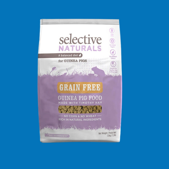 Selective - Alimentation sans céréales pour cochon d'inde en granulés 1,5 kg