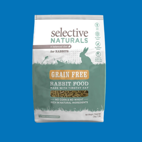 Selective - Alimentation sans céréales pour lapin en granulés 1,5 kg
