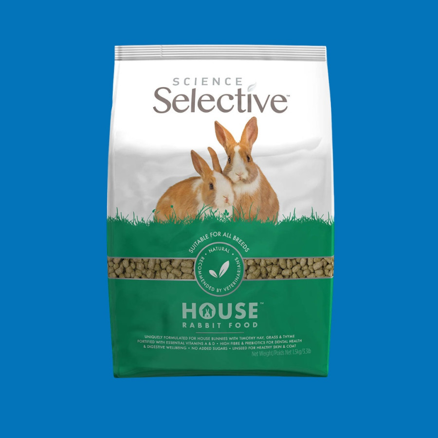 Selective - Alimentation pour lapin adulte d'intérieur 1,5 kg