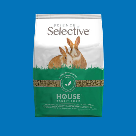 Selective - Alimentation pour lapin adulte d'intérieur 1,5 kg